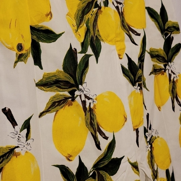 English Factory Strapless Lemon Print Jumpsuit - Picture 9 of 14
